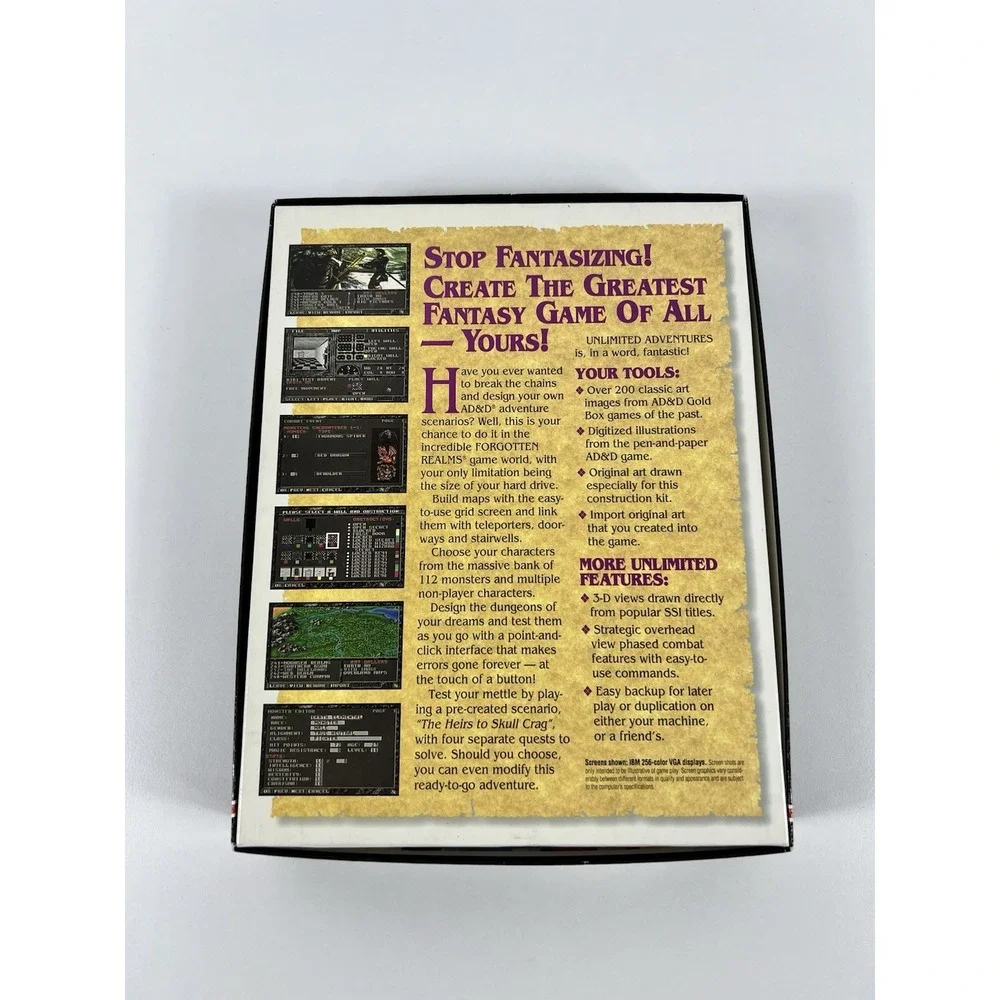 Advanced Dungeons & Dragons Unlimited Adventures BIG BOX & Dragons Of Flame 3.5